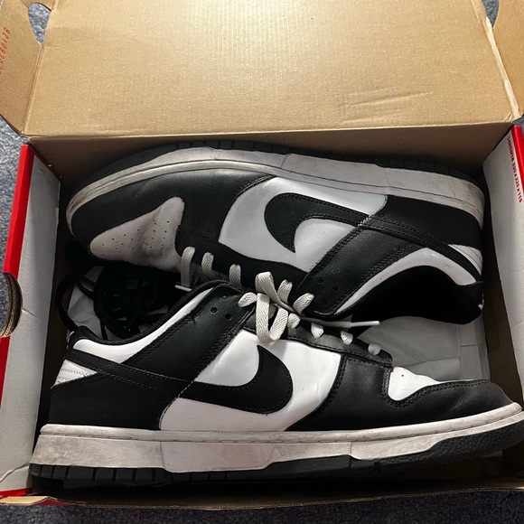 Nike Dunk Low Size 12 Black/White (pandas) - Picture 8 of 11